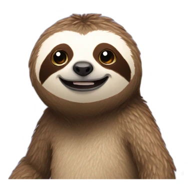 sloth out of office sticker