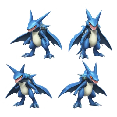 Sharpedo-Lucario-Salamence-Mecha full body sticker