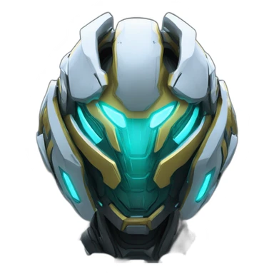 futuristic armored Omega Energy breastplate radiating omega energy sticker