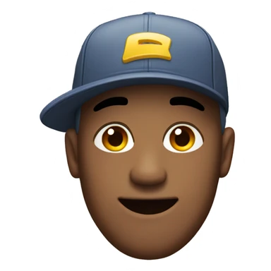 man with cap on winking  sticker