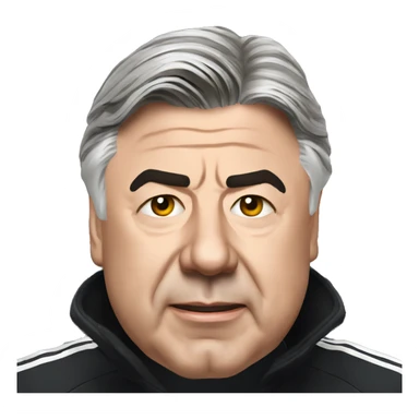 Real madrid carlo ancelotti sticker
