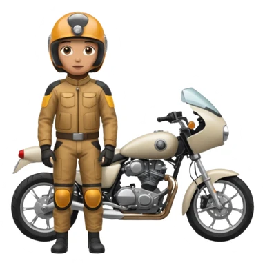 motorcycle human with helmet full body sticker