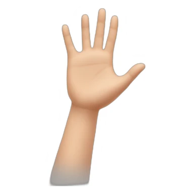 One school pupil say hello with hello hand sticker