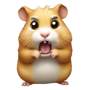  angry hamster sticker