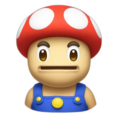 Toad mario sticker