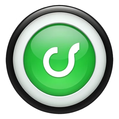A green circle with a while good sing in the middle of the green circle sticker