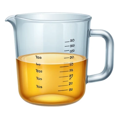 Measuring cup glass sticker