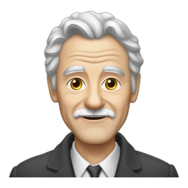 Old white man, in his 80s, gray hair, Raimonds Paul, componist, pianist, no beards sticker