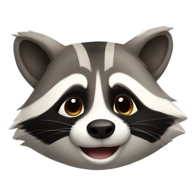 A cute raccoon that is touched sticker