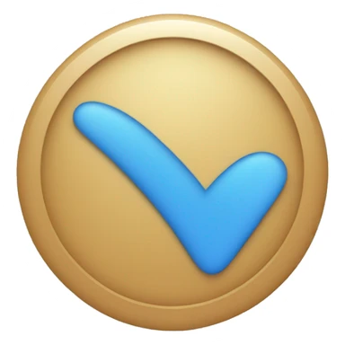 Verified circle Blue tick  sticker