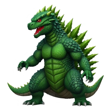 Godzilla front view sticker