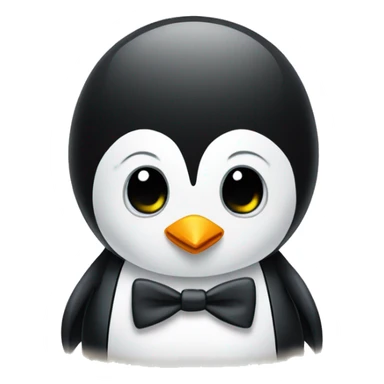 dappr penguin in a tuxedo sticker