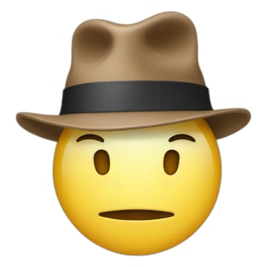 head with a hat but the hat is a hand scratching the head sticker