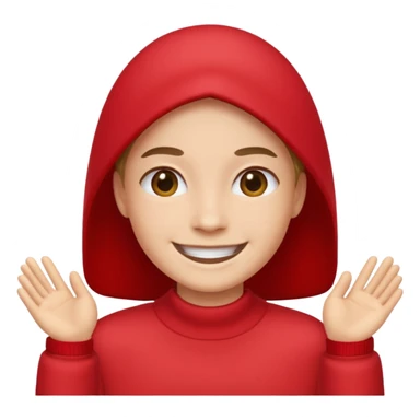 Containted anger it's the smile but red sticker