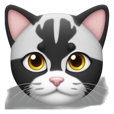 Schwarz weiße Katze  sticker