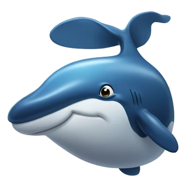Whale says bye waves  sticker