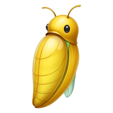  yellow chrysalis sticker