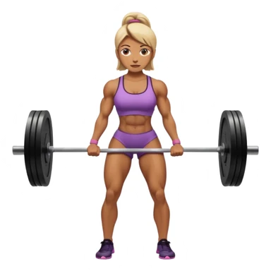 Deadlift woman sticker