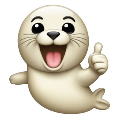 seal thumbs up approval stamp sticker