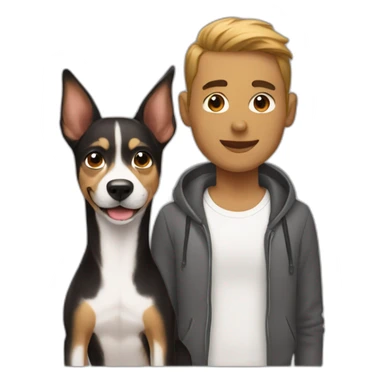 Gay guys with a dog sticker