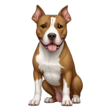 Dog-american-pit-bull-terrier-full-height sticker