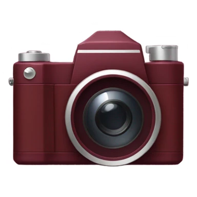 burgundy camera  sticker