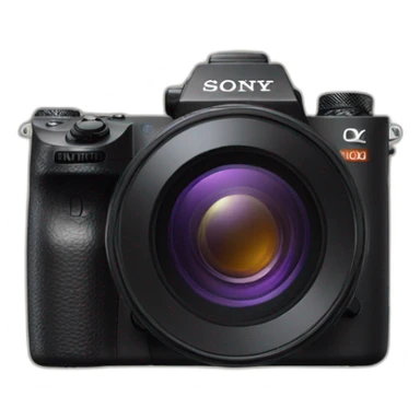 sony camera with big lens sticker
