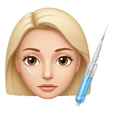  botox injection in the face sticker