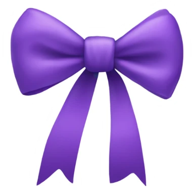 Purple bow sticker