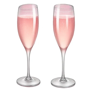 pretty pink champagne glasses sticker