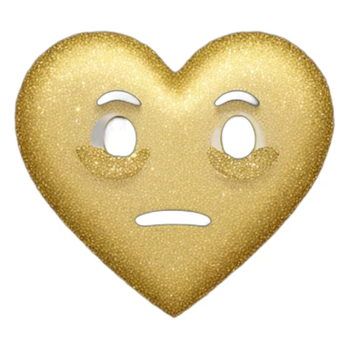coeur avec des paillettes sticker