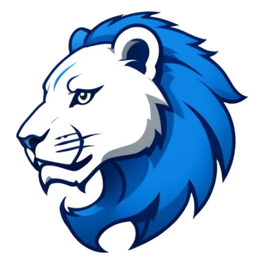 Detroit lions logo sticker
