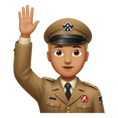 Nazi salute sticker