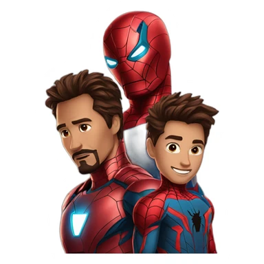 Iron man and spider man sticker