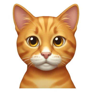 Buffed orange tabby cat sticker