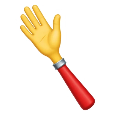 Passing the baton to another while running. I just want the baton to be passed between hands. We don't nee full body. Let the hands be yellow and baton red sticker