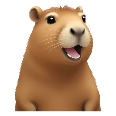 capybara saying hello sticker