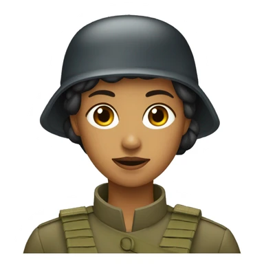 Une femme soldat sticker