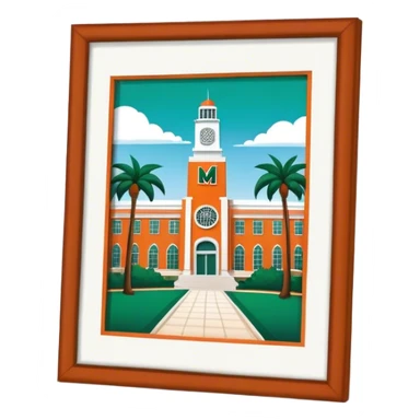 University of Miami sticker