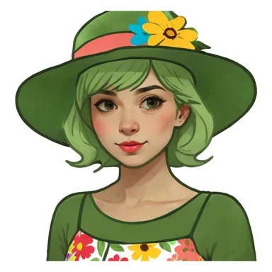 blonde girl  sticker