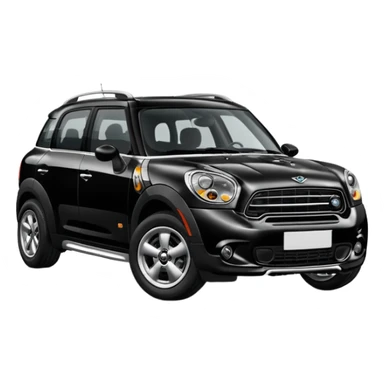 Black mini countryman sticker