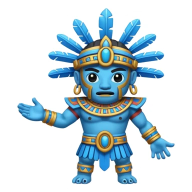 Tlaloc, Aztec god of rain sticker