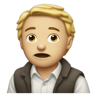 qwerty cries that his family abandoned him sticker