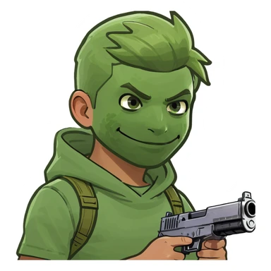 ￼ eight year old boy playing Fortnite  sticker