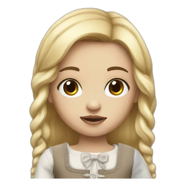 a old broken doll sticker