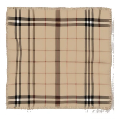 Beige burberry scarf sticker