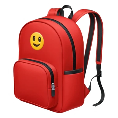 red small backpack sticker
