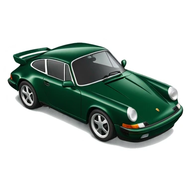 Dark green Porsche 911 sticker