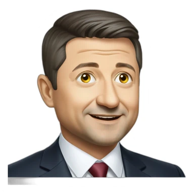 President of Ukraine Vladimir Zelensky sticker