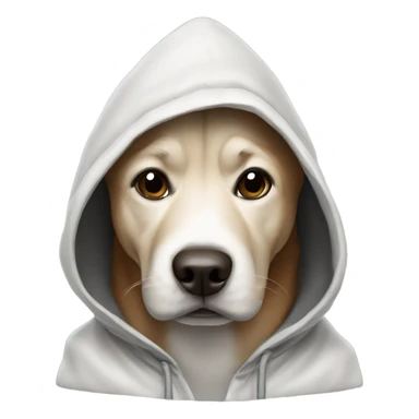 Dog with hoodi sticker